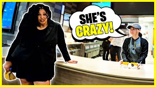 She tried to PUT ME DOWN for doing Uber Eats...McDonalds Staff were SHOCKED!