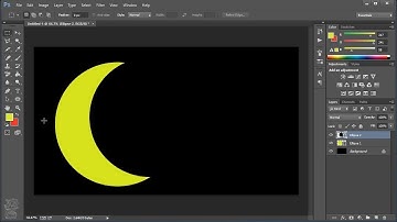 How to Draw a Crescent in Photoshop
