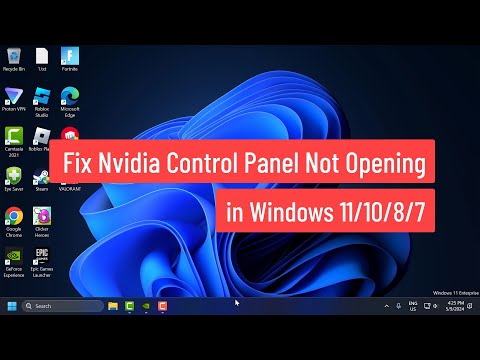 How to Fix Nvidia Control Panel Not Opening in Windows 11/10/8/7