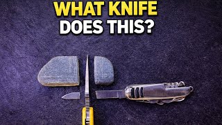 Serrated Spyderco Vs A Knife Then A Rock