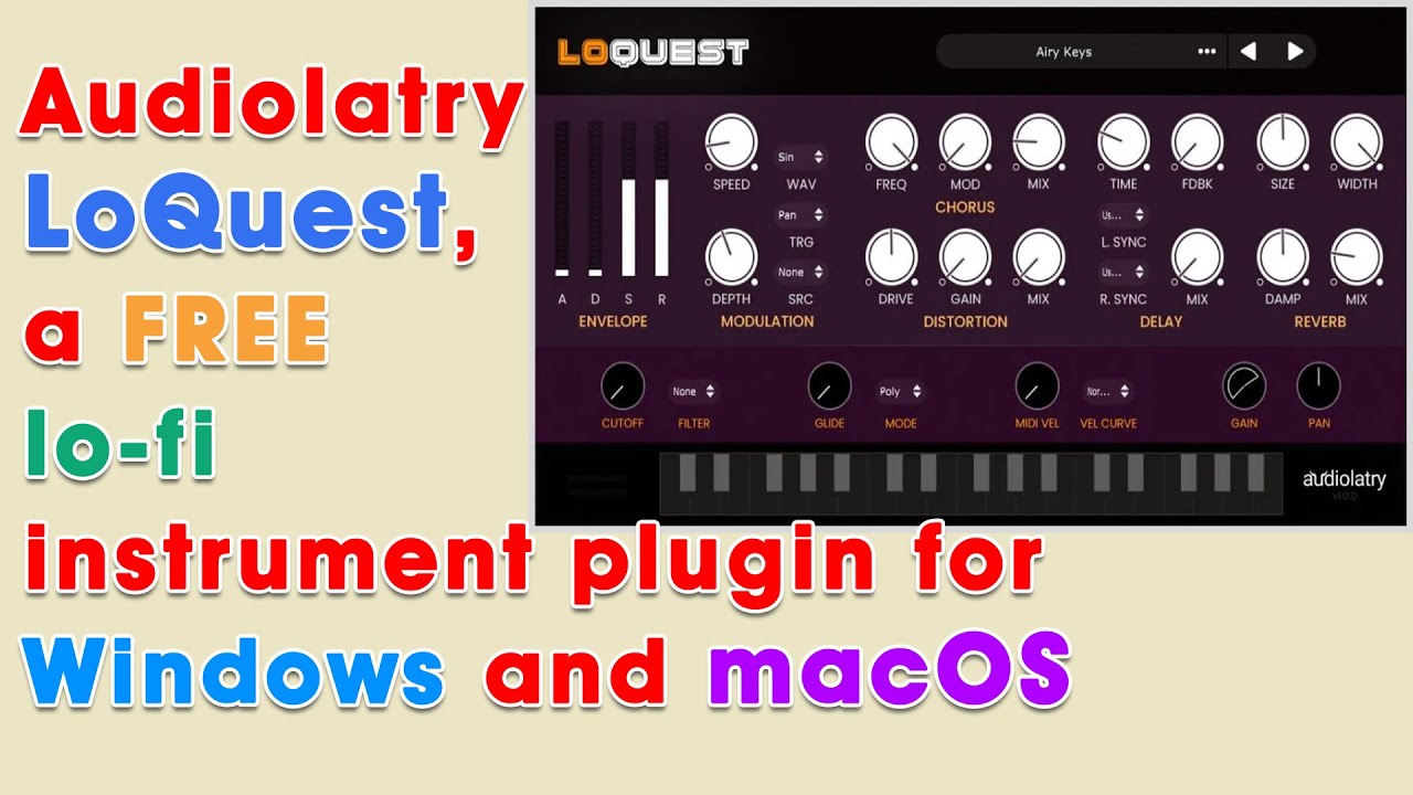 Loquest Audiolatry LoQuest, a FREE lo-fi instrument plugin for Windows and ...