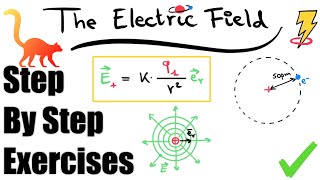The Electric Field - Exercise (step-by-step)