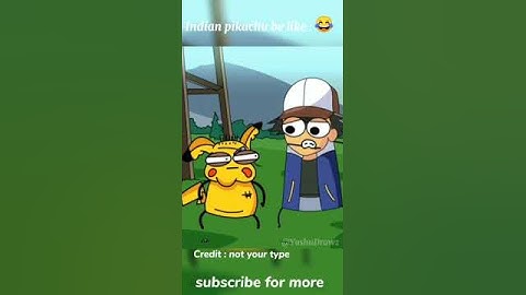 Indian pikachu parody || Sigma rule || Credit : not your type