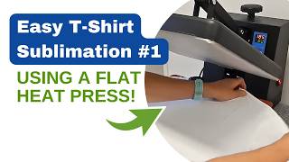 Sublimating a polyester t-shirt front and back using a 38cm flat heat press - Part 1