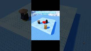 Hanging onto the cliff by a toe (Roblox Knockout!) #roblox #robloxknockout