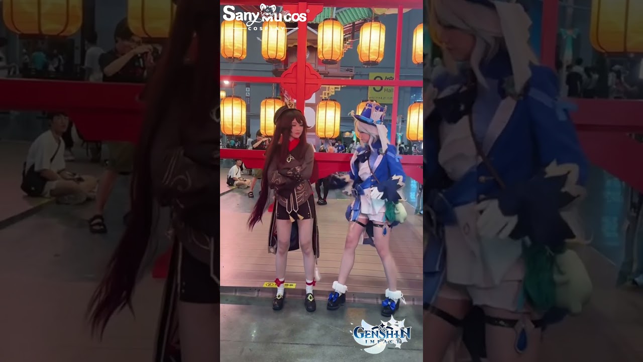 【SanyMuCos】Genshin Impact Furina & Hutao are fighting?!! #furina #genshinimpact #hutao #cosplay