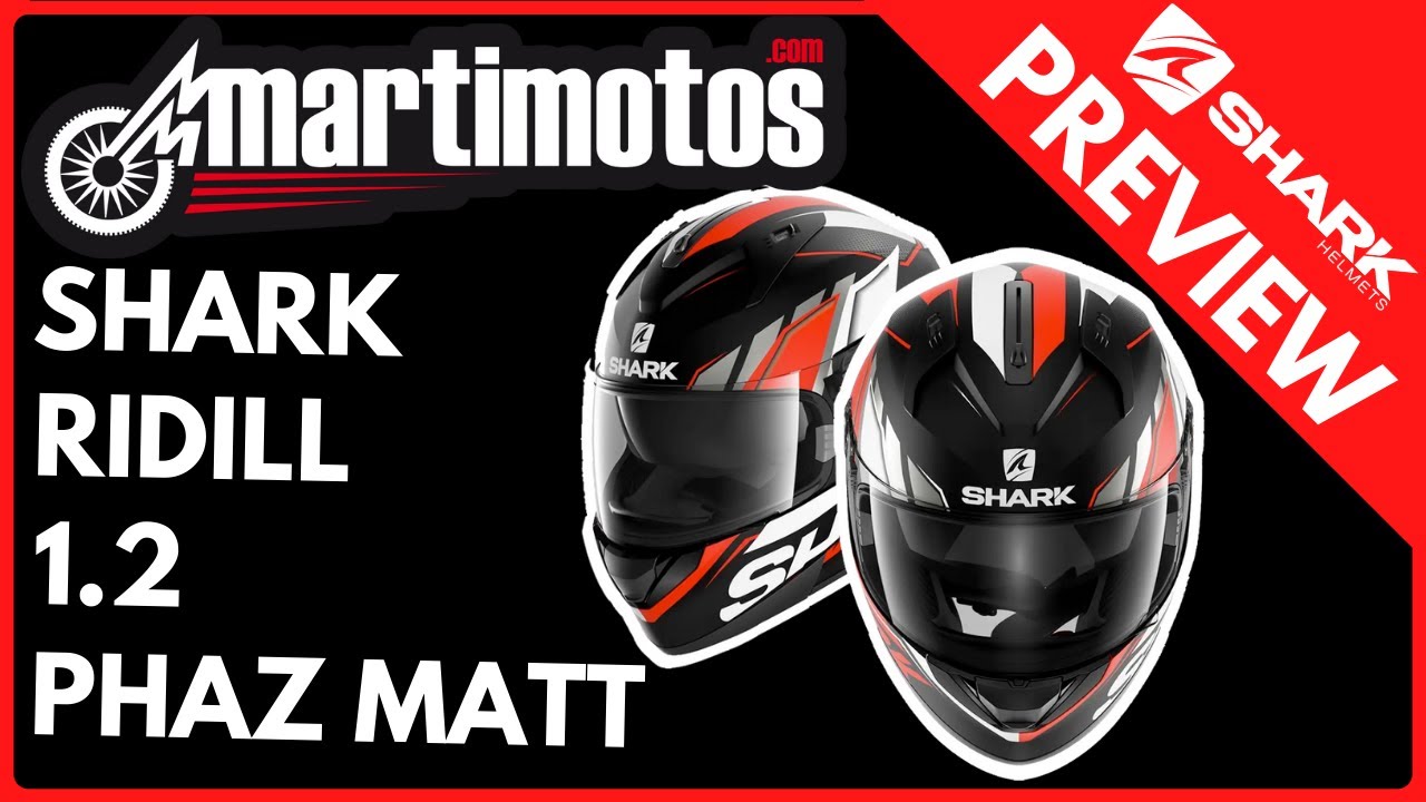 Casco SHARK Ridill Blank White Azur · Motocard