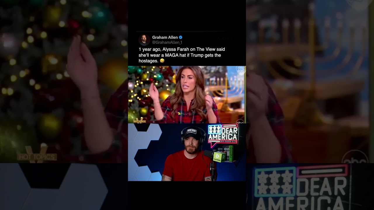 We’ll be looking for that MAGA hat Alyssa 🤣