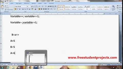Increment and Decrement operators in C Program