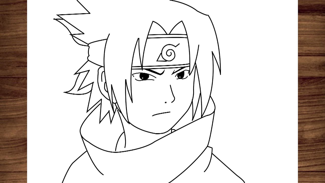 Sasuke! Veja como desenhar o personagem de anime passo a passo fácil!