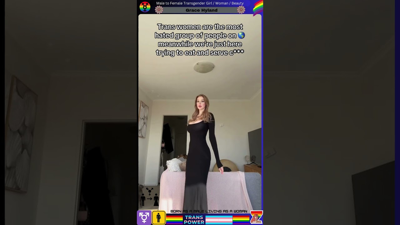 ⁣Male to Female Trans Woman -Grace Hyland #viralvideo #shortvideo #transgender #mtf #lgbt #shorts