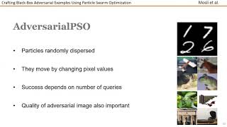 They Might NOT Be Giants: Crafting Black-Box Adversarial Examples Using Particle Swarm Optimization