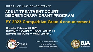 FY 23 Adult Treatment Court Discretionary Grant Program Webinar