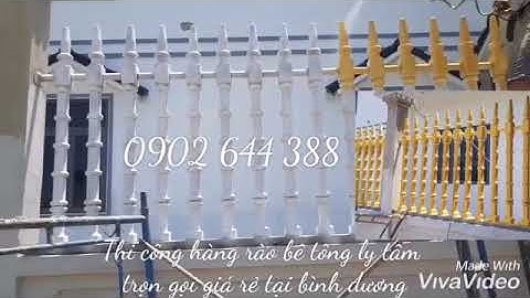 thi công hàng rào bê tông ly tâm trụ tháp giá rẻ tại bình dương