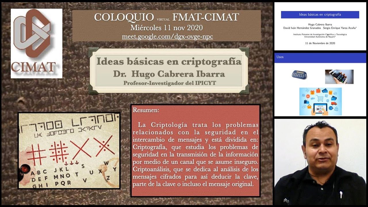 Ideas básicas en criptografía (Hugo Cabrera Ibarra)