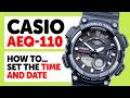 CASIO AEQ 110 Module 5479 How To Set The Time And Date 