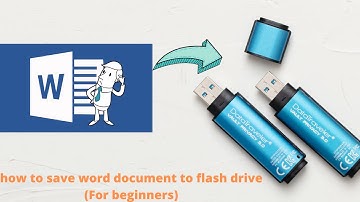 How to save word document to flash drive (Pendrive / USB) - 2020 - 2021