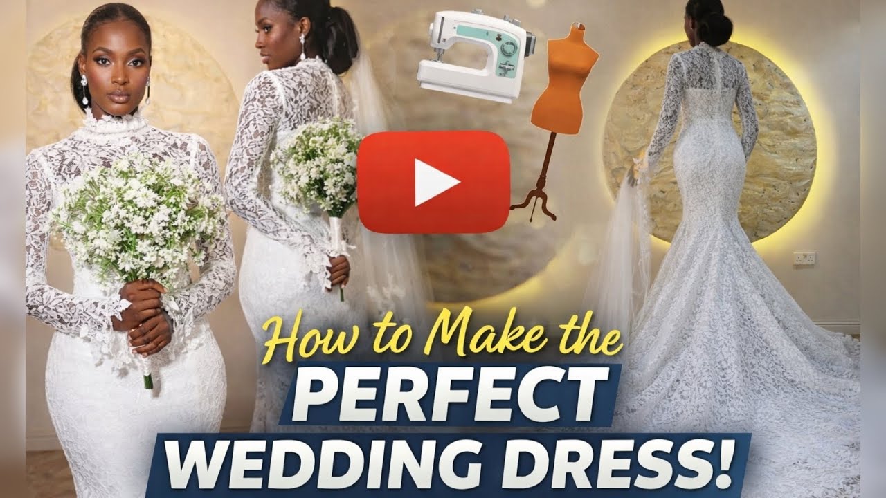 How to Make a Perfect Wedding Dress | Step-by-Step Bridal Gown Tutorial ...