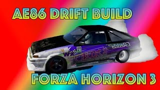 AE86 DRIFT BUILD ON FORZA HORIZON 3 by AdamJay 788 views 7 years ago 10 minutes, 1 second