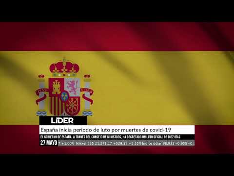 España inicia periodo de luto por muertes de covid-19