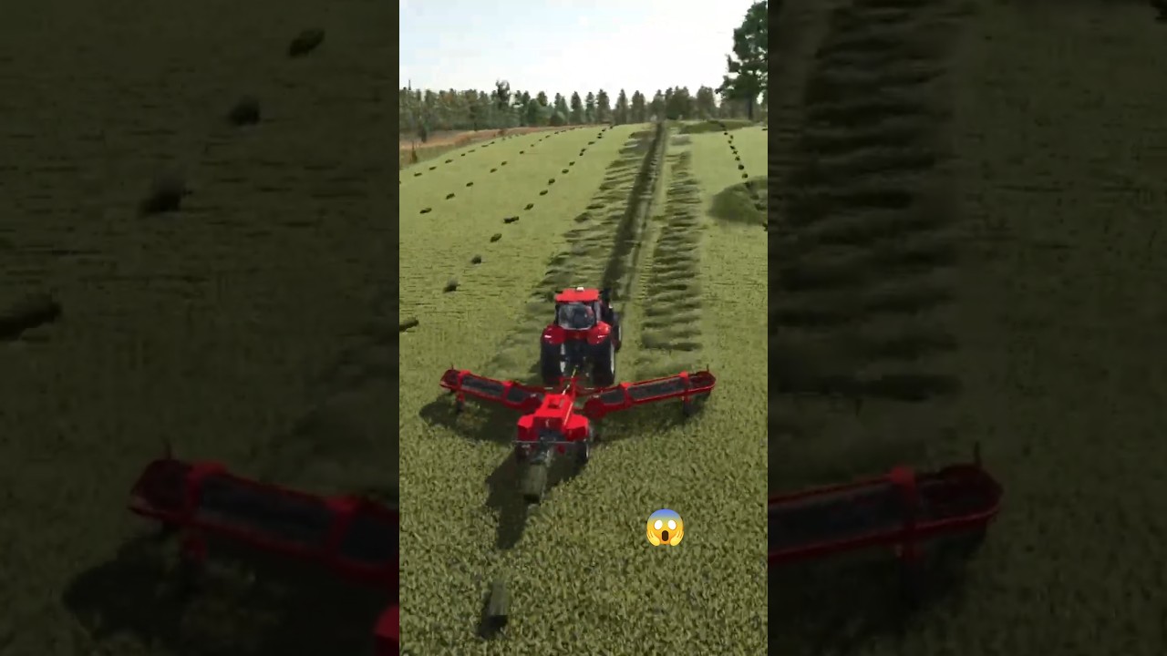 Making Grass Bales with a Rake Baler 🚜🌾Farming Simulator 25