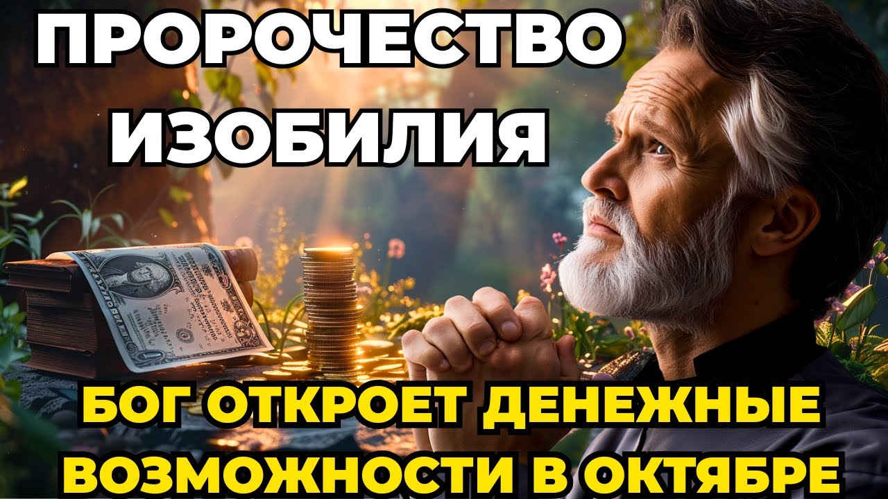 ПРОРОЧЕСТВО ИЗОБИЛИЯ - БОГ ОТКРОЕТ ДЕНЕЖНЫЕ ВОЗМОЖНОСТИ В ОКТЯБРЕ