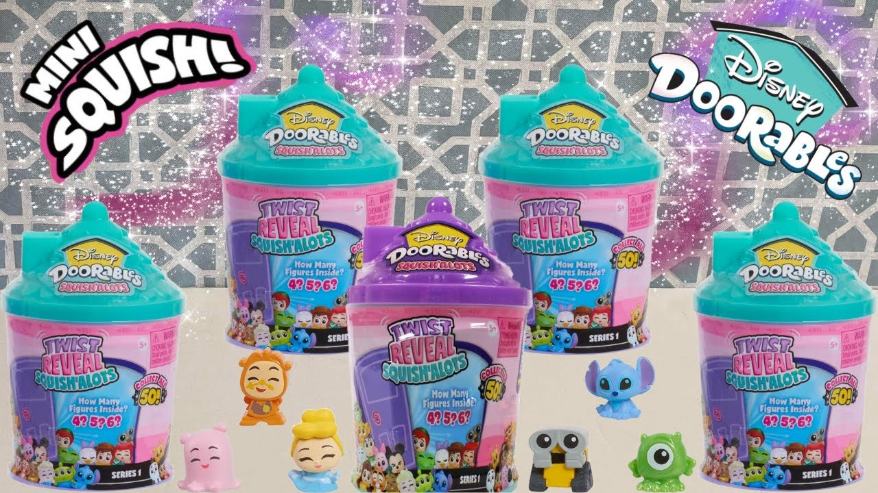 DISNEY DOORABLES SQUISH A LOT SERIES 1 UNBOXING | TWIST AND REVEAL!