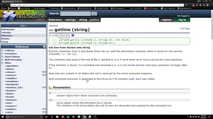 C++ how to use getline