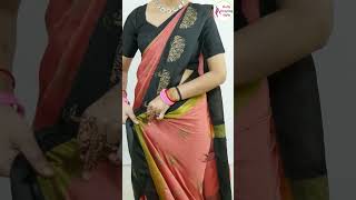 Simple Saree draping Tutorial For Summer Sessions#drape #fashion #saree