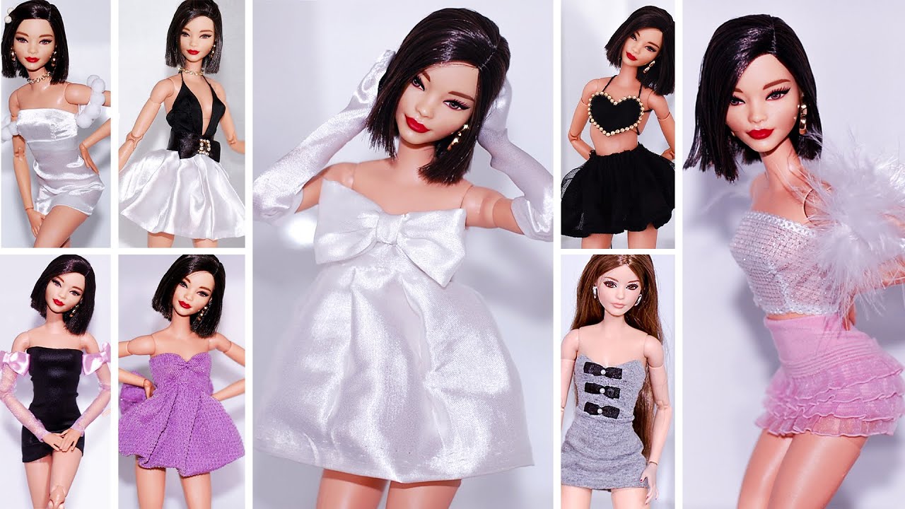 mQFIT Fashion Girl's, Fashion Doll with Dresses Makeup and Cute