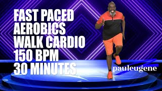 Fast Paced Old-School Aerobics Walk Cardio Workout Challenge | 30 Minutes | 150 BPM | Can You Do It?