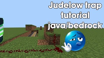 Automatic judelow trap tutorial Minecraft Java/Bedrock