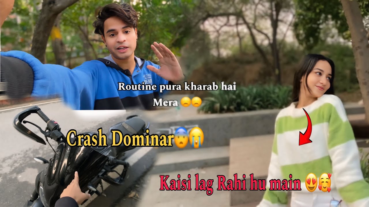 Crash Dominar 😭😨￼// ￼Aaj shoot Pe Bahot Maza aaya 😍