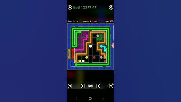 How to solve flow free (courtyard spin 13x13 level 123)