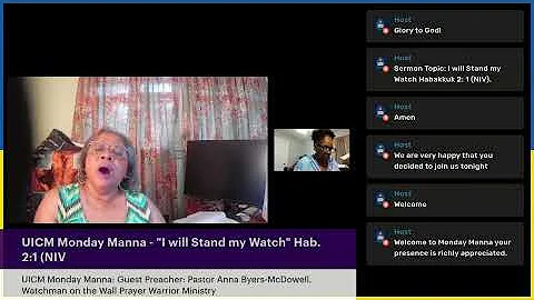 UICM Monday Manna - Pastor Anna Byers-McDowell - "...