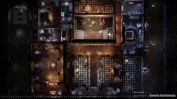 Mordenkainens Magnificient Mansion 2F | Battlemap Demo | Curse of Strahd | Beneos Animated RPG Maps