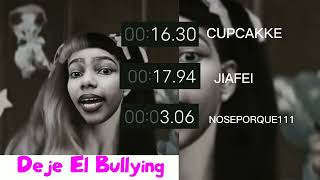 Jiafei, cupcakKe, Shenseea, Noseporque111 - 'FEARLESS' (ft. Kazuha of LE  SSERAFIM)(ColorCodedLyrics) 