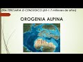 Geografía España. Sesión 3. Evolución Geológica: El terciario. Orogenia Alpina