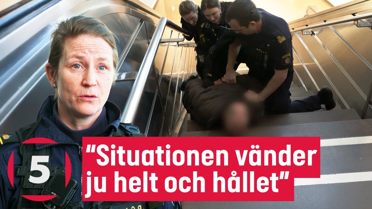 Gränspolisen hanterar en berusad och aggressiv man | Gränsbevakarna Sverige | Kanal 5 Sverige