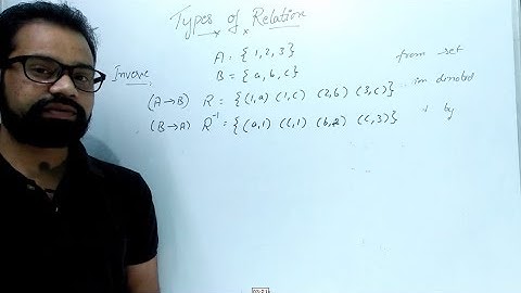 Types of Relation | Universal | Inverse | Void | Discrete Mathematics | By:- Harendra Sharma