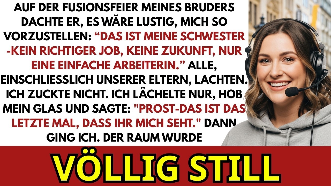 Ich stand auf der Party meines Bruders, als er das Glas hob und die Menge zuprostete: „Auf meine Schwester, die immer noch nicht weiß, was sie werden will, wenn sie groß ist.“ Alle lachten. Sie...