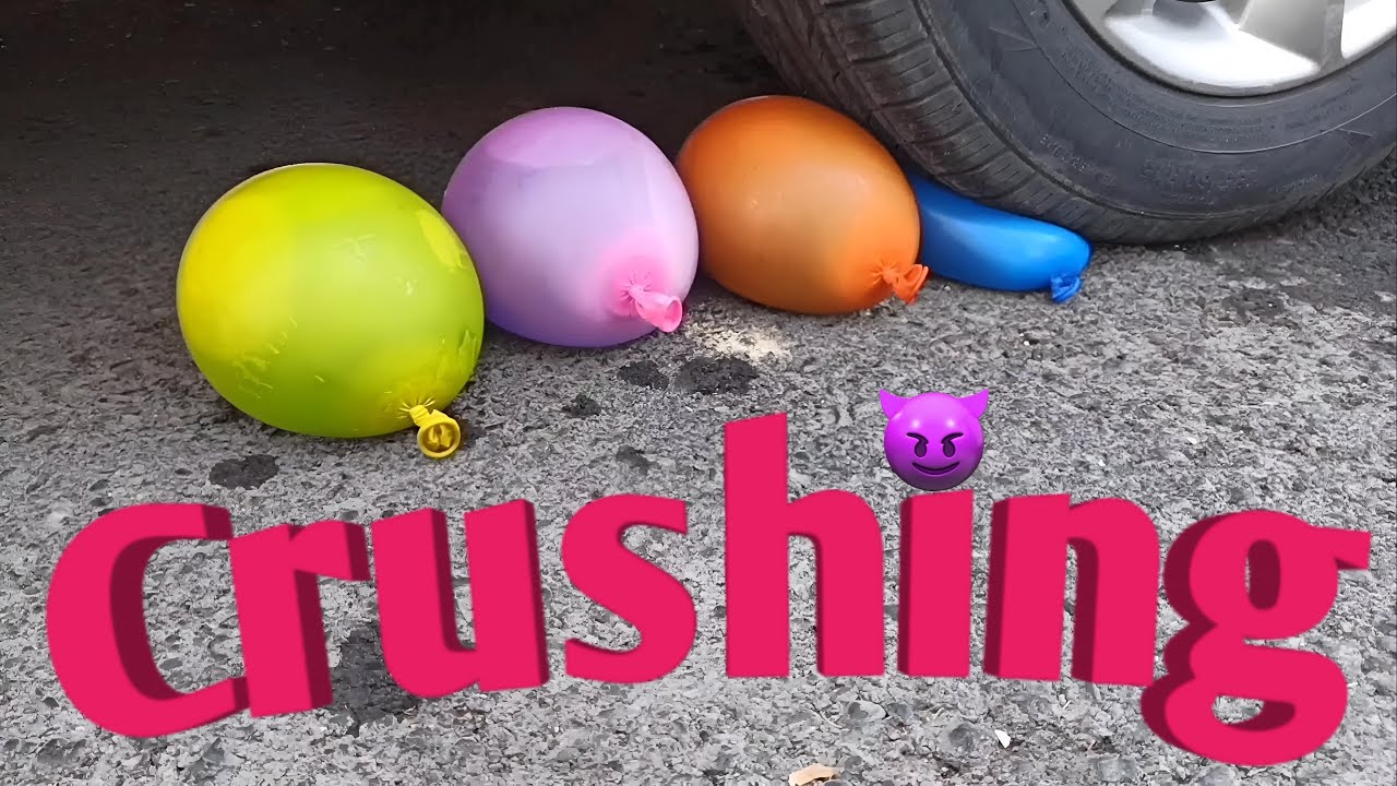 Crushing Crunchy & Soft Things with my Car! - YouTube