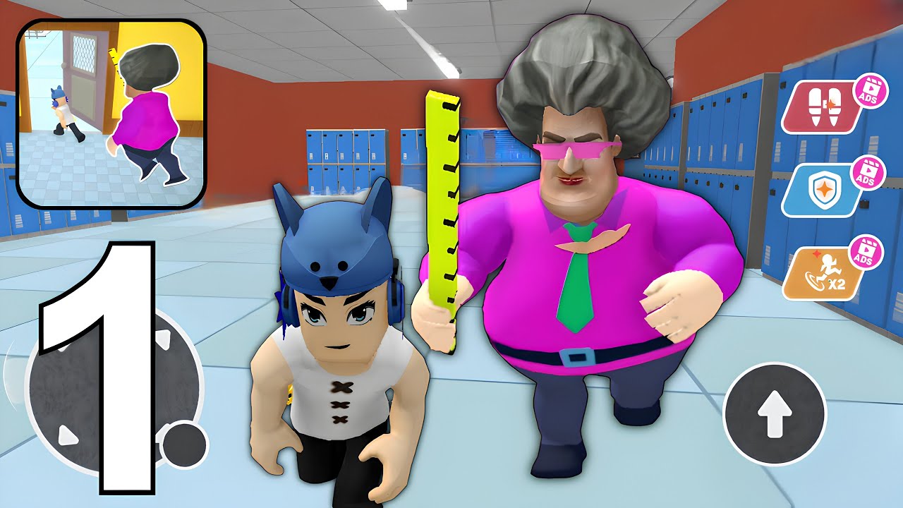 Scary Teacher School Escape: Obby Breakout - Gameplay Walkthrough Part 1 (Android, iOS)