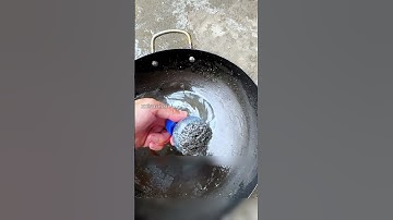 Mẹo làm miếng cọ rửa xoong nồi hữu ích #shorts