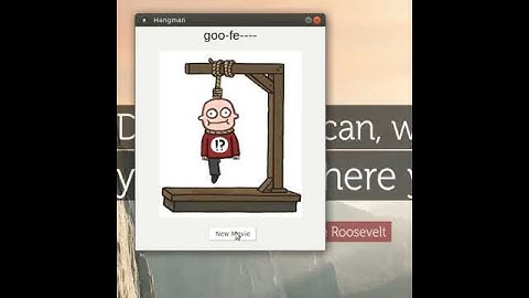 Hangman GUI Game using Python 3