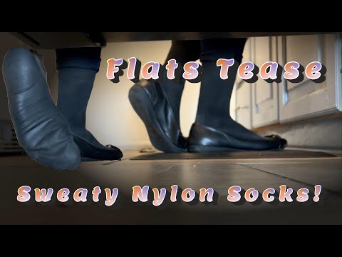 Black Flats Shoe Play doing dishes