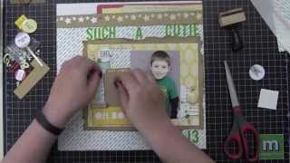 Process Video 123: Scrapbook Layout: Such A Cutie