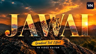 How to Create Gradient Text Effect in VN Video Editor 🔥 Easy Text Editing Tutorial