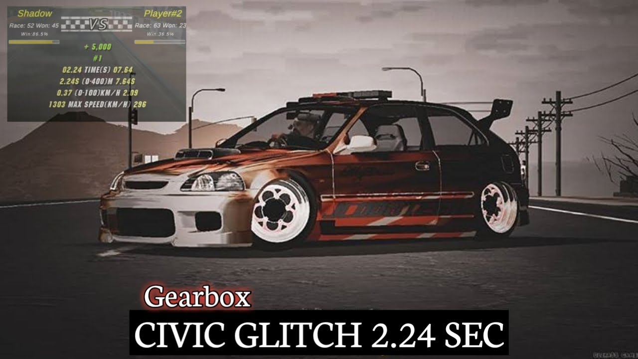 GEARBOX CIVIC GLITCH 2 SECONDS Car Parking Multiplayer YouTube