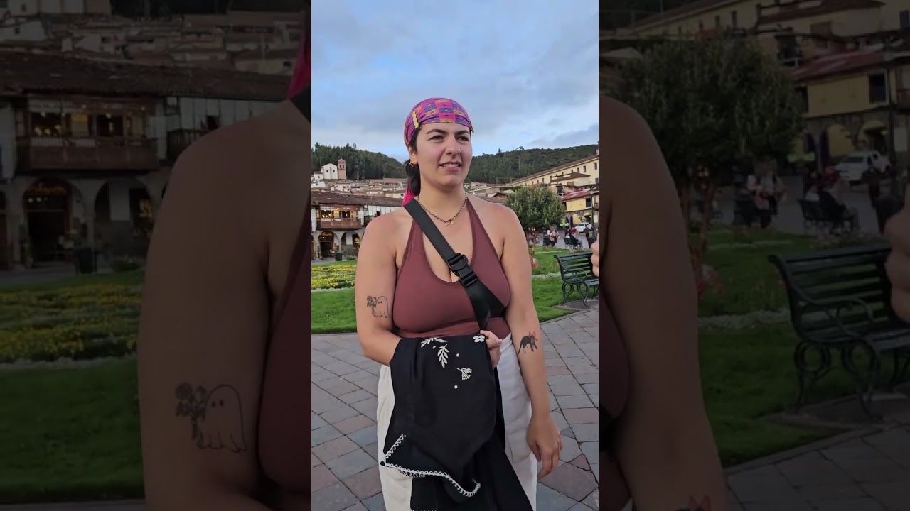 Floro peruano nivel extremo con tres gringa 🇺🇸 😎 #gringas #entrevista #humor 